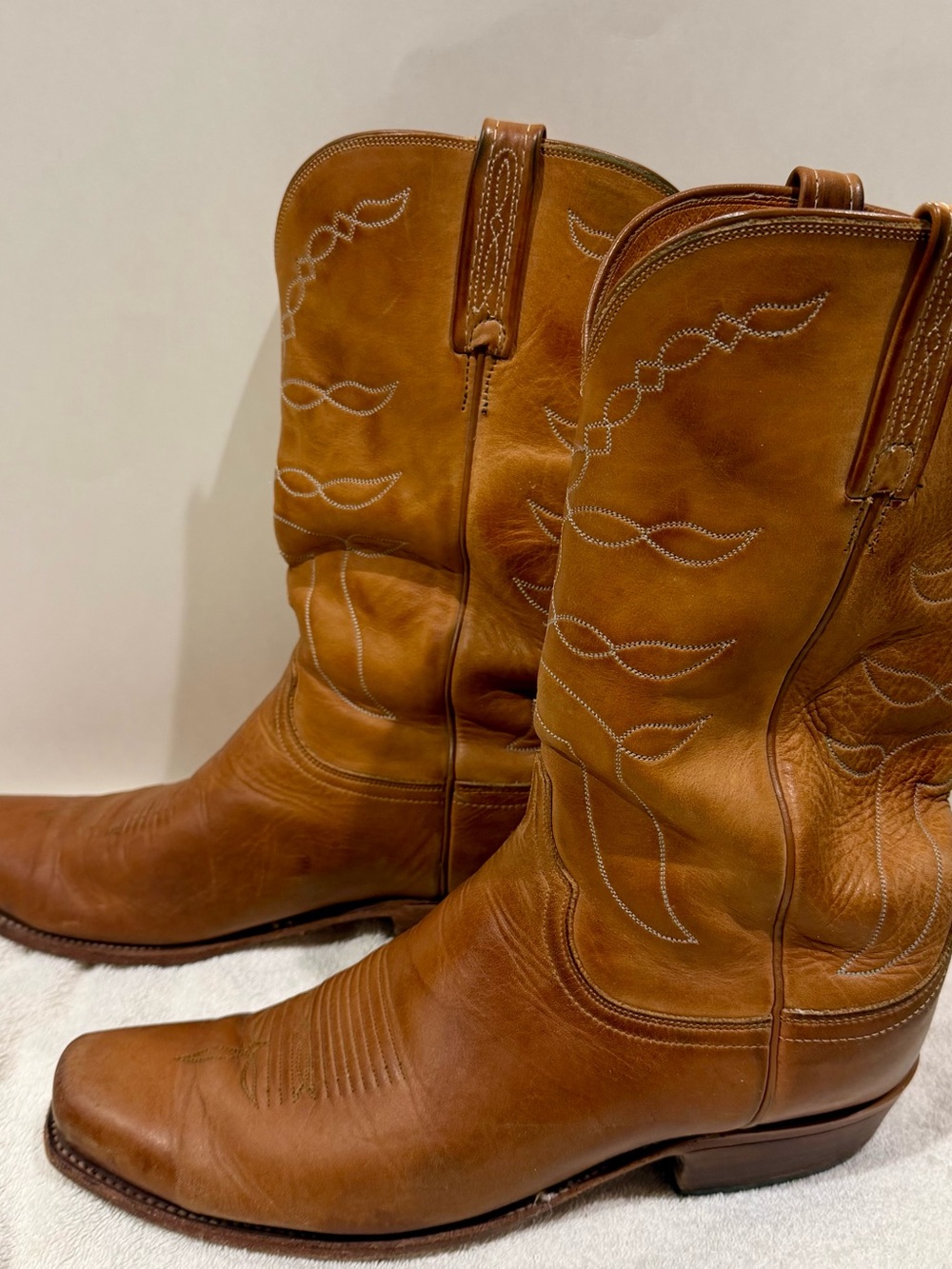 Lucchese 1883 Tan Leather Men’s Boots, size 10 EE - Picture 2 of 7